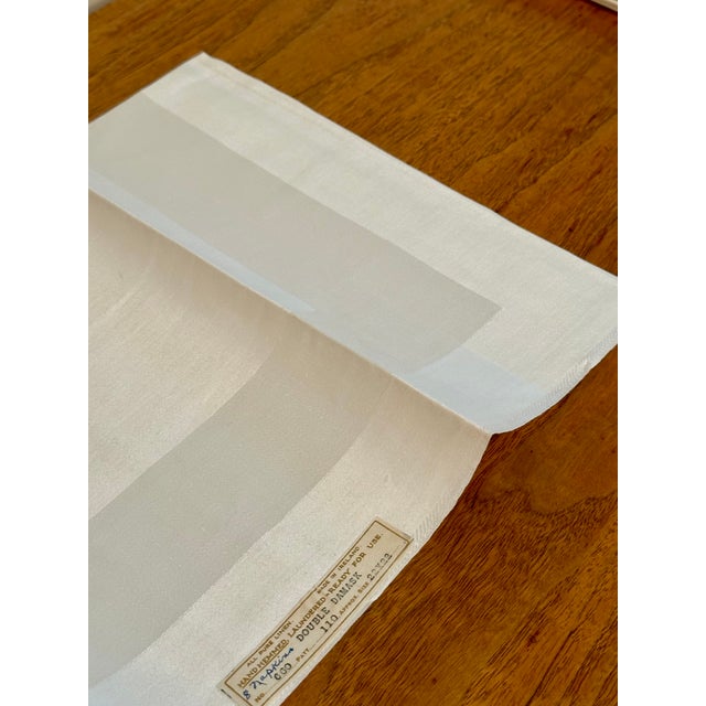 1990s Vintage Large Irish Linen Napkins, Set of 8 Never Used For Sale - Image 5 of 11