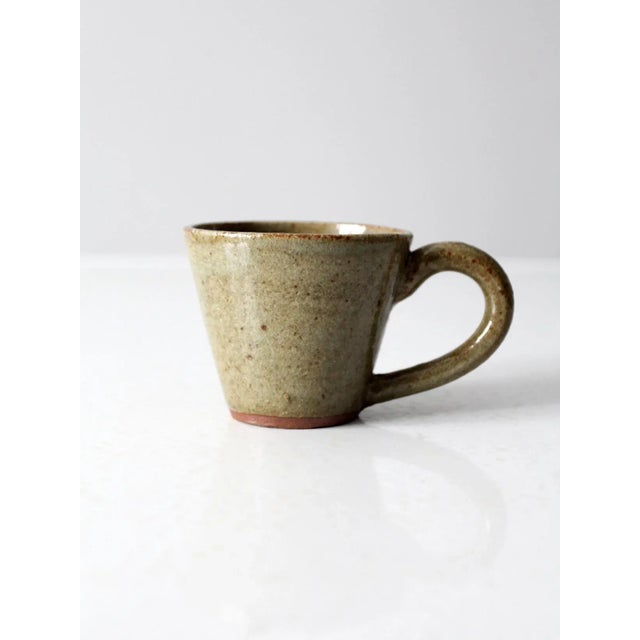 Contemporary Vintage Studio Pottery Mug For Sale - Image 3 of 9