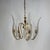 Large Brass and Murano Glass Leaves Chandelier, Italy, 1980s, in Very Good conditions. Designed 1980 to 1989 Up to 250V...