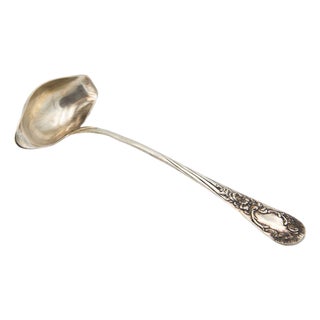 Silver Sauce Spoon for Ambidextrous Users For Sale