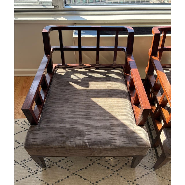 Dessin Fournir Therien Studio Workshop Lattice Chair (Two) For Sale - Image 10 of 18