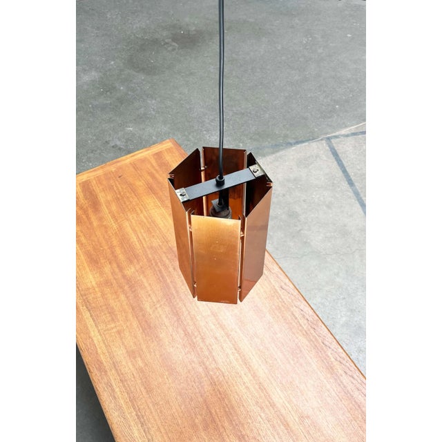 Mid-Century Modern German Copper Pendant Lamps, 1960s, Set of 3, Set of 3 For Sale - Image 12 of 18