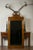 Large English Faux-Bamboo Walnut Mirror Made of 1900s Doors with Carved Ivy For Sale In Atlanta - Image 6 of 12
