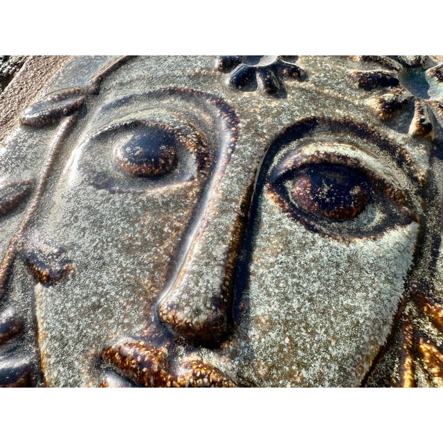 Ceramic Wall Tile Relief with Female Motif by Joseph Simon for Søholm, Denmark, 1970s For Sale - Image 11 of 18