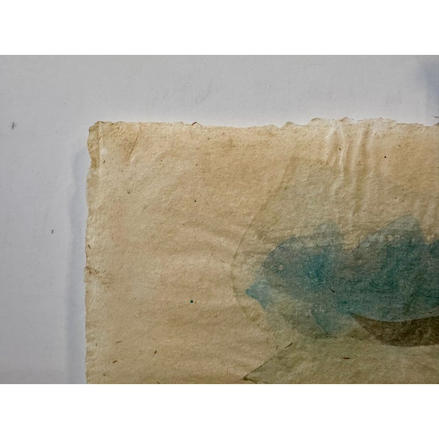 1970s Henry Emil Salloch Original Watercolor on Paper Vibrant, Natural Wetland, 1971. For Sale - Image 5 of 8