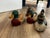 1980s Lot of Vintage Jasco Hand-Painted Ceramic Duck Grooming Brushes For Sale - Image 5 of 9