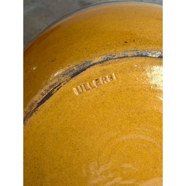Yellow Yellow Lillerød Lervarefabrik Danish Ceramic Bowl 1960s Mid-Century Modern For Sale - Image 8 of 10