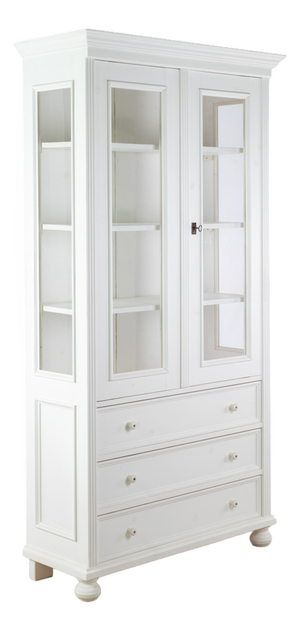 Softwood Display Cabinet with Drawers