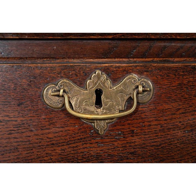 Large 19th Century English Georgian Oak Dresser Base, 1800 For Sale - Image 9 of 15