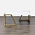 Resting on metal sled legs in a warm brass finish Brand Century Furniture Dimensions 43.3ʺW x 30.8ʺD x 16.3ʺH Item ID...
