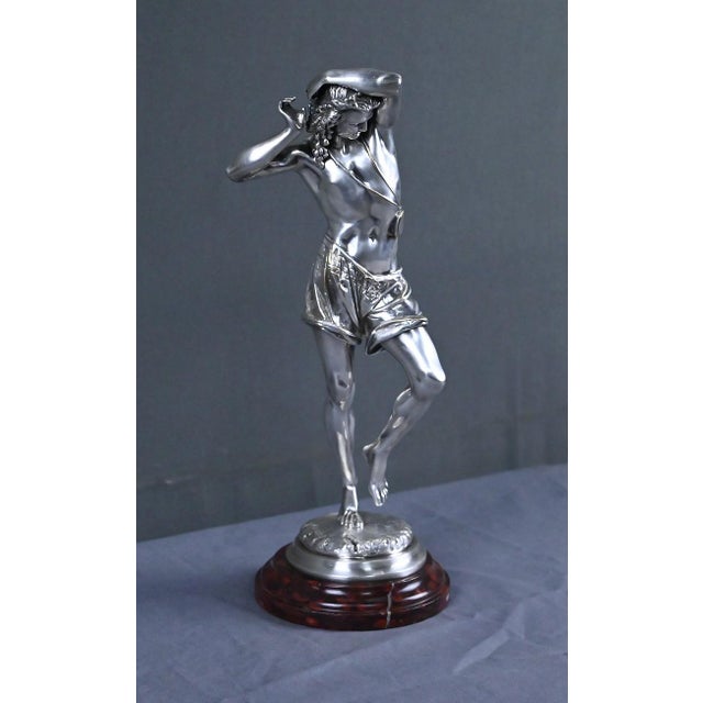 A. Carrier, The Neapolitan Dancer, Late 19th Century, Silvered Bronze For Sale - Image 3 of 18