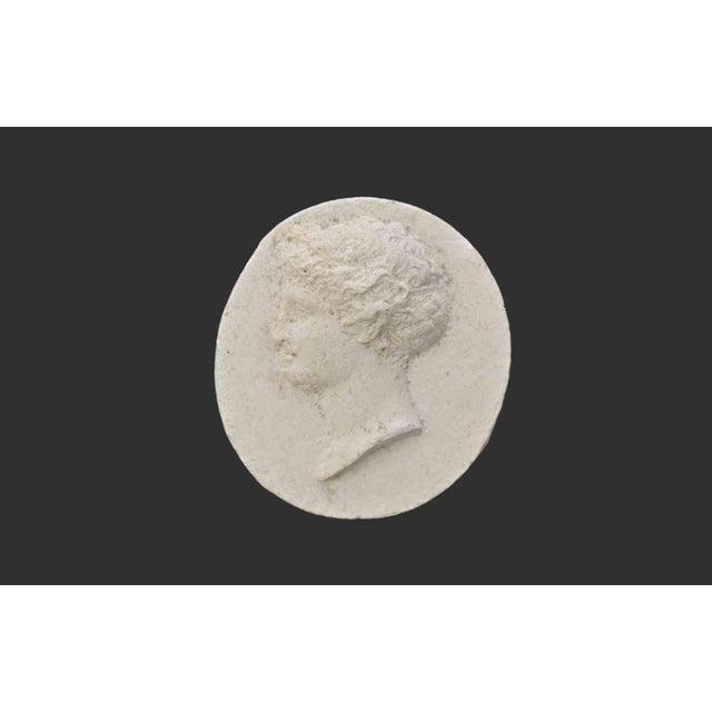 Ancient Neoclassical Cameo Intaglio in biscuit. Italy, 19th Century. Good condition.