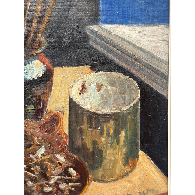 Mid-Century Modern C.A.P., Still Life, 1936, Oil on Canvas, Framed For Sale - Image 3 of 15