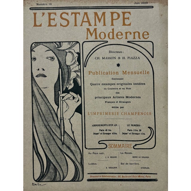 J. G. Besson, Au Pays Noir, 1898, Original Lithograph For Sale - Image 8 of 9