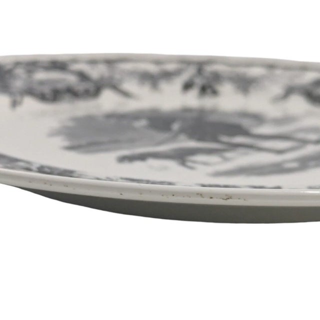 Mid 20th Century Villeroy & Boch La Chasse Le Retour Dinner Plate Discontinued Toile Hunting For Sale - Image 10 of 10