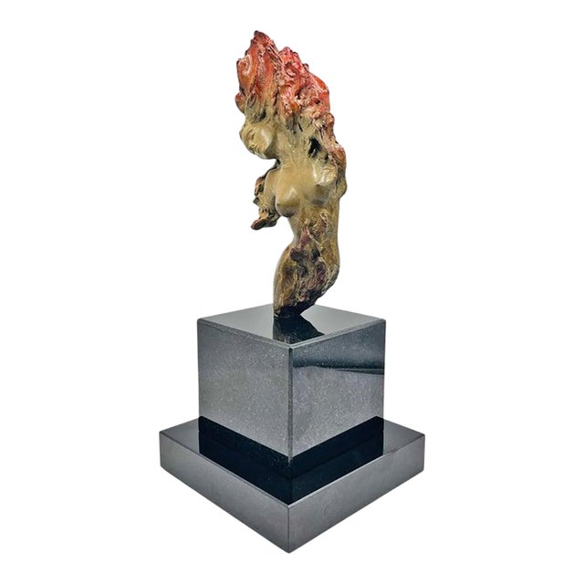 Ira Reines “Fire” Bronze Sculpture, Five Elements Series, Signed & Numbered For Sale