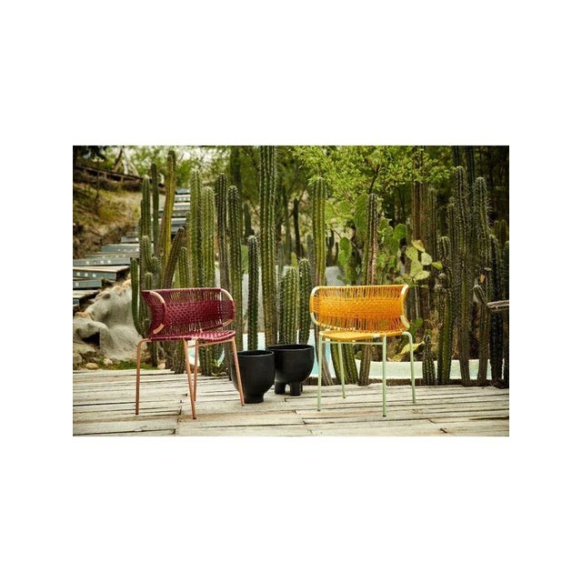 Black Cielo Stacking Chair with Armrest by Sebastian Herkner For Sale - Image 10 of 12