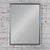 Mid-Century Modern Mid to Late 20th Century MCM to Modern Wall Mirror With Silver Anodized Aluminum Rectangular Frame For Sale - Image 3 of 18