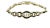 Diamond & Enamel 14k Yellow Gold Link Bracelet For Sale