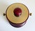 Macabo Aldo Tura Oxblood Lacquered Goat Skin Ice Bucket, Italy, 1960s For Sale - Image 4 of 16