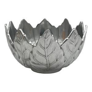 Vintage Portmeirion Aluminum Metal Leaf Bowl Planter