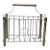 Solidly made brass magazine rack from midcentury. Added details are chrome rings (one shown in photo) and bamboo shaped...