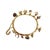 Victorian Gold Charm Bangle Bracelet With Gemstone Stickpin Charms – 19th Century For Sale - Image 4 of 5