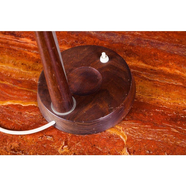 Danish Teak and Metal Table Lamp, 1950s For Sale - Image 4 of 11