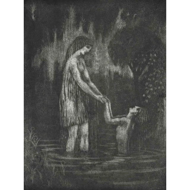 The Shandy Bath is an Original Etching realized in the Early 20th Century by Raphael Drouart (1884-1972). The artwork is...