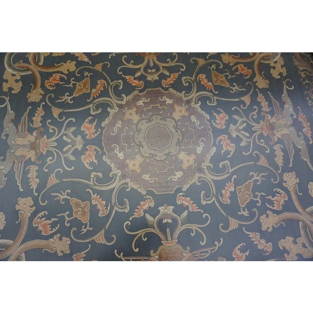 Early 19th Century Chinese Silk Embroidery ( 3' x 3'7" - 91 x 110 ) For Sale - Image 4 of 8