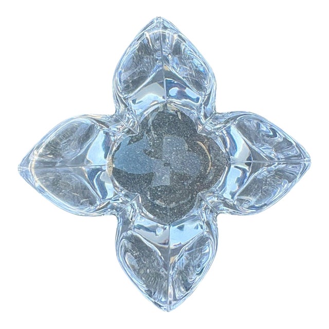 Vintage Boho Orrefors Glass Lotus Bowl For Sale