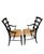 Black Jonathan Charles Fine Furniture JC-Edited-Casually Country Black “Yoke” Ladder Back Armchairs-Set of 2 For Sale - Image 8 of 9