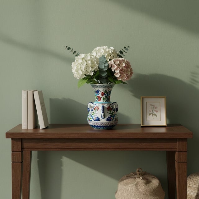 The Light of the Past: The Kandil Vase ️ This Handmade Ceramic Vase brings a piece of architectural history into your...