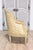 Pair of French Louis XVI Style 1900s Painted and Carved Bergères à Oreilles For Sale - Image 12 of 12