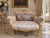Late20C French Artisan LouisXVI Gold Beige Velvet Settee-1Pc For Sale - Image 15 of 15