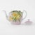 Add a touch of vintage elegance to your collection with this charming pink porcelain teapot, adorned with vivid yellow...