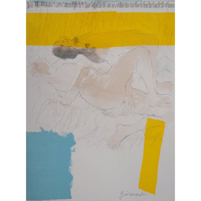 Paul Guiramand, Lovers in the Early Morning, Original Lithograph For Sale - Image 6 of 6