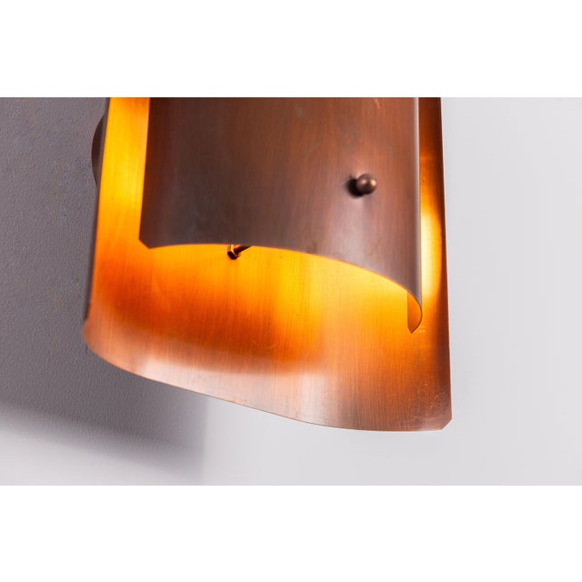 Danish Copper Wall Lamp, 1960s For Sale - Image 11 of 13