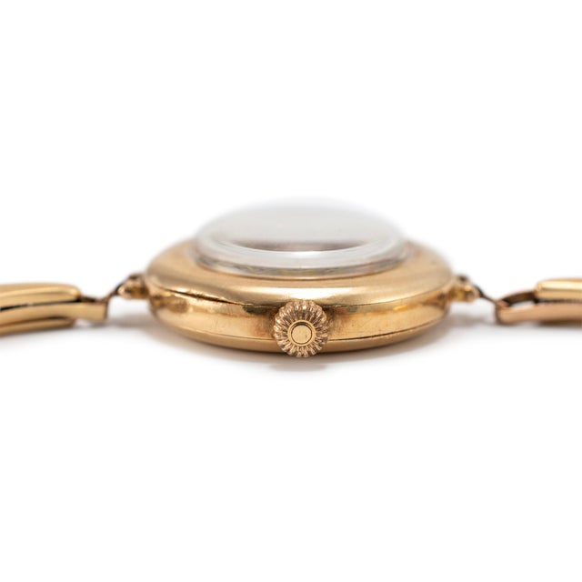Early 20th Century Antique Rolex 1920s Manual Winding 26mm 15k Yellow Gold Ladies Watch For Sale - Image 5 of 10