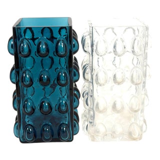 Bubble Vases by Wilhelm Braun Feldweg for Hirschberg, Germany, 1960s, Set of 2 For Sale