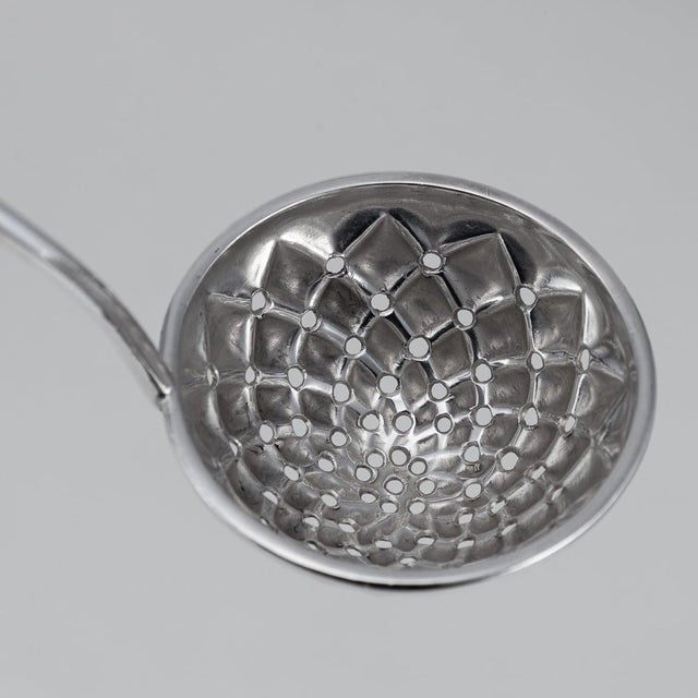 Antique Victorian Silver Pineapple Sugar Bowl and Sifter, 1877 For Sale - Image 4 of 17