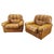 Mid-Century Italian Cognac Leather Lounge Armchairs, 1970s, Set of 2 For Sale - Image 12 of 12