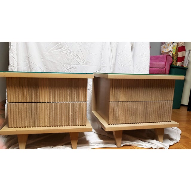 Mid-Century Bedside Nightstands - A Pair For Sale - Image 12 of 12