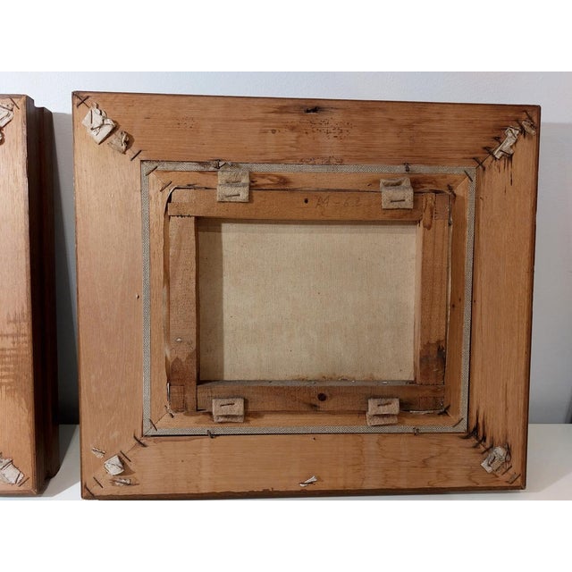 Abad, Landscapes, Oil on Canvases, 1950, Set of 2 For Sale - Image 8 of 18