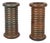 Brown Cylindrical Earthenware Vases, 1960s, Set of 2 For Sale - Image 8 of 8
