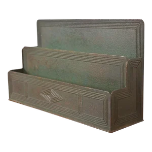 Tiffany Studios New York Graduate Bronze Letter Rack