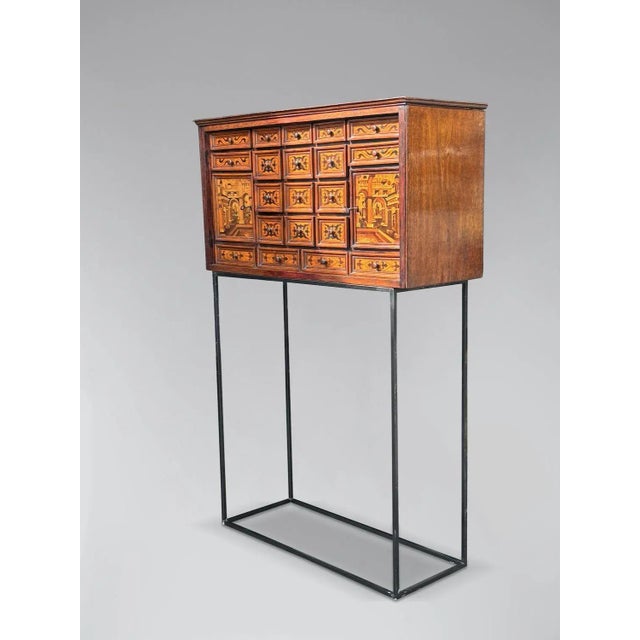 18th Century Italian Provincial Marquetry Cabinet, 1780 For Sale - Image 4 of 11