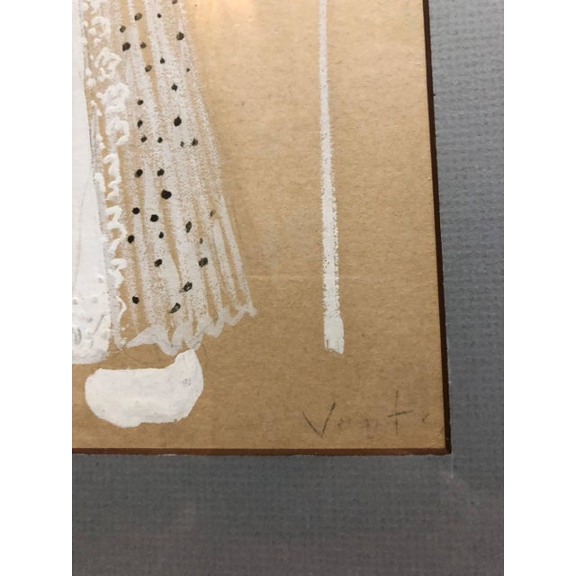 Marcel Vertès, Original Art Deco Theatre Costume Illustration Katinka Gouache Painting, Drawing For Sale In Miami - Image 6 of 7