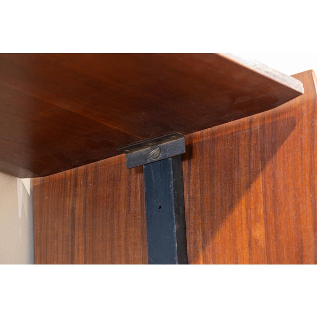 Italian Teak 4-Section Bookcase,1950s For Sale - Image 13 of 17
