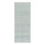 Rug & Kilim's Block Print Floral Runner in Blue & Ivory High-Low Design For Sale
